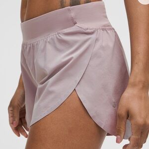 lululemon athletica Mauve Gray Split-Hem Athletic Shorts